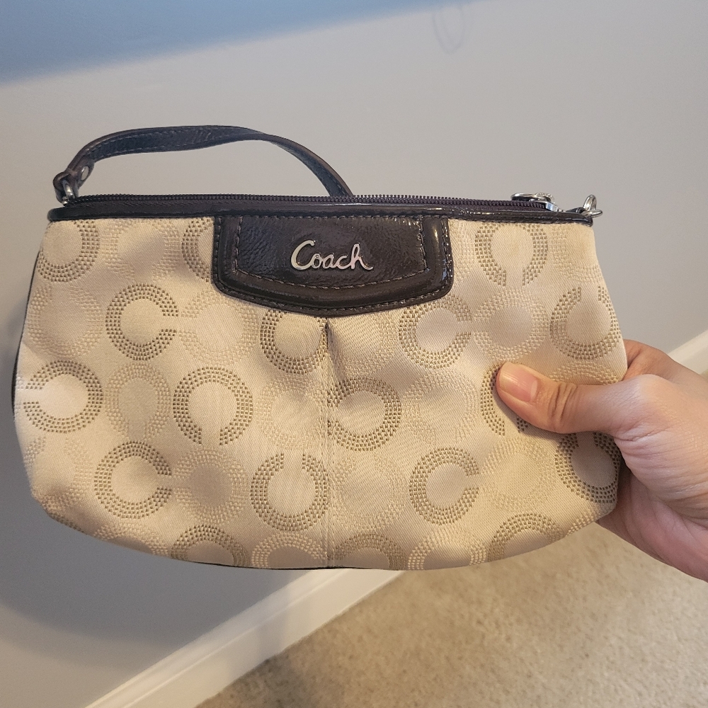 Cream Coach Mini Purse